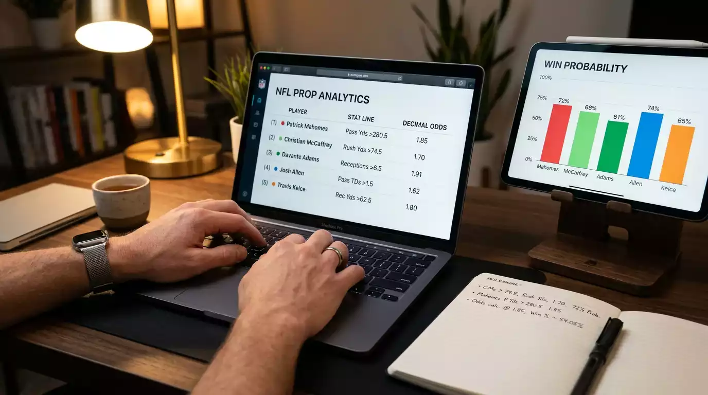 NFL Prop Bet Calculator – EV and Odds Conversion Tools